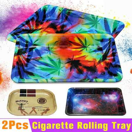 Metal Cigarette Tobacco Rolling Tray Prime Smoking Holder 7X 4.9