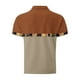 thumbnail image 4 of Blusa y camisa de manga corta con cuello vuelto para hombre, blusa de manga larga con solapa y botones estampados, blusa de poliéster para hombre, 4 of 5