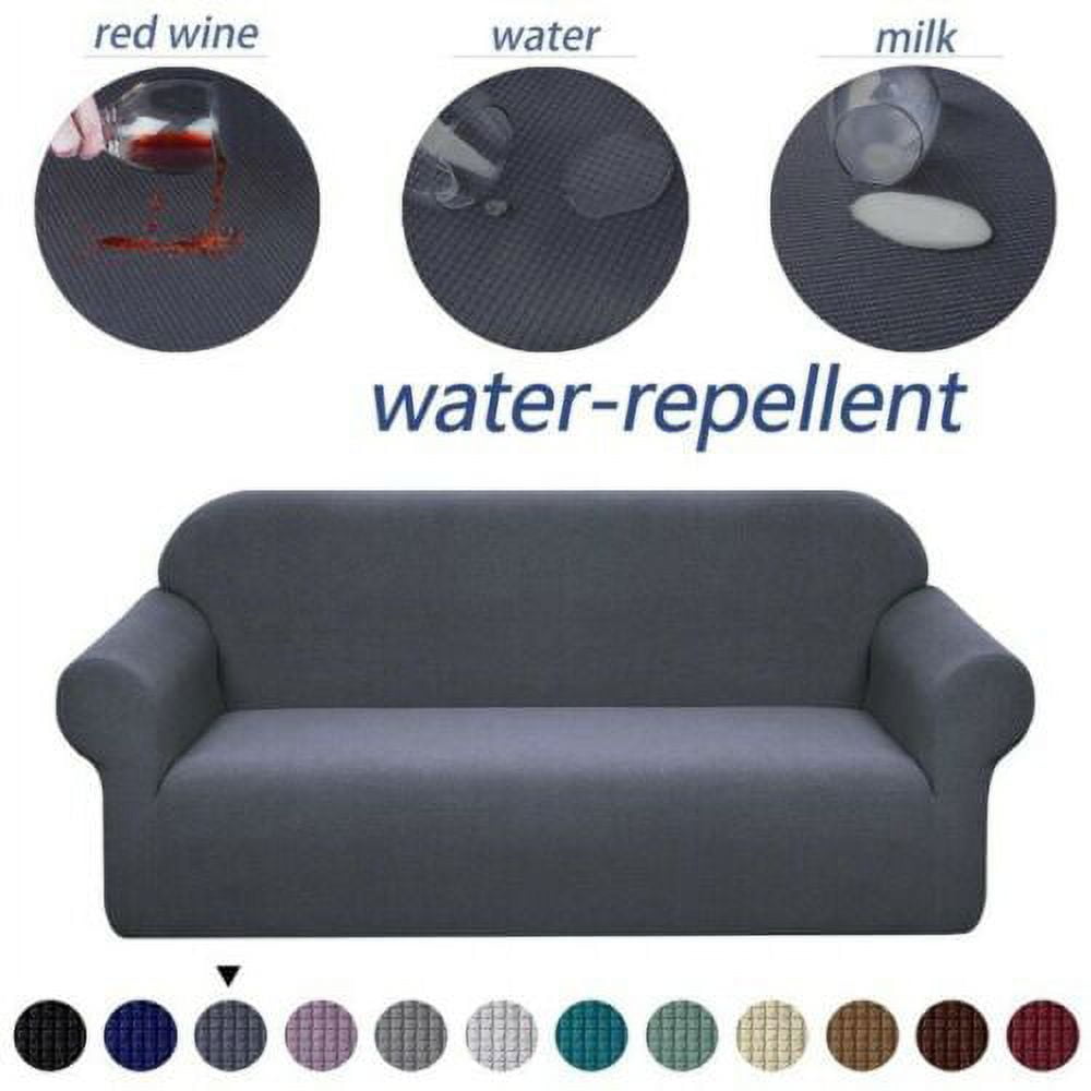 Amerteer Premium Water Repellent Sofa Cover High Stretch Couch Slipcover Super Soft Fabric Couch Cover for Pets Kids Children Dog
