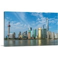 thumbnail image 1 of ARTCANVAS Shanghai China Skyline Canvas Art Print - Size: 18" x 12" (1.50" Deep), 1 of 9