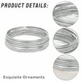 thumbnail image 5 of DESIGNICE 5Pcs Gold Bangles for Women Flexible Stacking Silver Bangles Electroplating Jewelry for Women Silver, 5 of 7