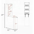thumbnail image 2 of Modern White Folding Table with Storage - Ample Space for Every Need, 2 of 7