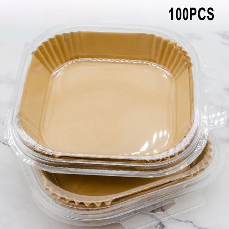 Yuri 50-100Pcs-Disposable Square Air Fryer Paper Liner Non-Stick Baking Paper Liners