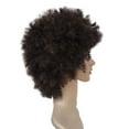 thumbnail image 5 of wigs human hair hair wigs Women Curly Short Wigs Synthetic Brown Natural wig, 5 of 6
