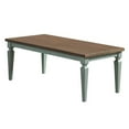 thumbnail image 2 of Benjara Miun 3 Piece Coffee and End Table Set, Classic Teal, Brown Solid Wood, 2 of 5