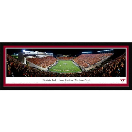 Virginia Tech Hokies Football - End Zone View at Lane Stadium / Worsham Field - Blakeway Panoramas NCAA College Print with Select Frame and Single