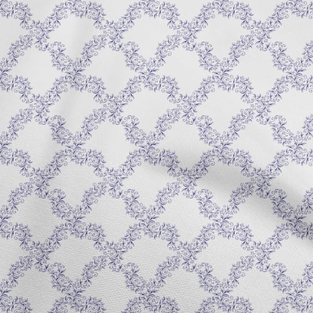 oneOone Silk Tabby White Fabric Asian Block Sewing Craft Projects Fabric Prints By Yard 42 Inch Wide