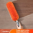 thumbnail image 4 of TidyBliss Microfiber Duster for Cleaning, Washable & Reusable Handheld Dust Cleaner Tool (Orange), 4 of 8