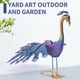 thumbnail image 4 of 2X Estatua de Jardín de Arte de Pavo Real para Patio - Decoración de Césped de Pavo Real de Metal Realista Escultura Al Aire Libre Fácil Montaje de Bricolaje, 4 of 5