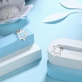 thumbnail image 4 of Jewmon Star of David Earrings Stud for Men Women 925 Sterling Silver Magen David Stud Earrings, 4 of 7