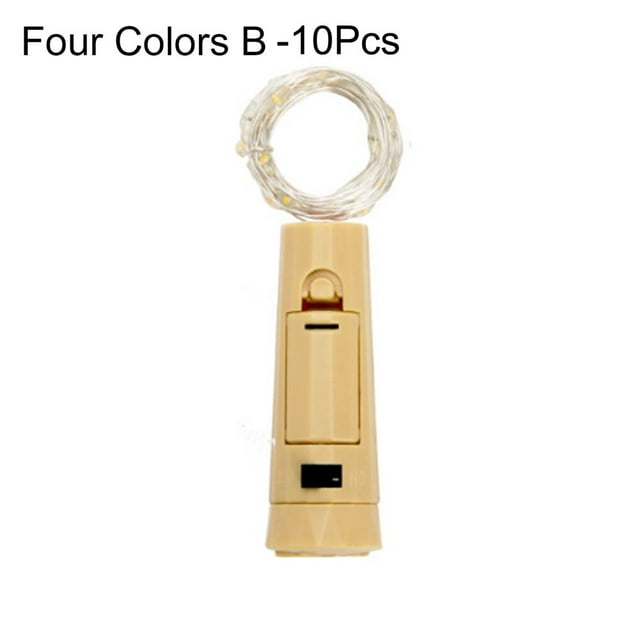 AAOMASSR 10Pcs/Set LED Creative Lipstick Shape Wine Bottle Light Christmas Style Beautiful ABS Wine Plug Light for Party