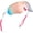 Shiny White | Pink Mirror, variant on Xagger Sport Shield Sunglasses for Men Women Cycling Running Baseball UV400 Sun Glasses Wrap Around TR90 Frame