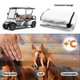 thumbnail image 6 of Uourmeti Golf Cart Seats Cushion Covers with 4 Pockets, Compatible with Club Car Golf Cart Club Golf Cart, Golf Cart Seat Covers Fit for Yamaha EZGO TXT RXV, Horse, 6 of 8