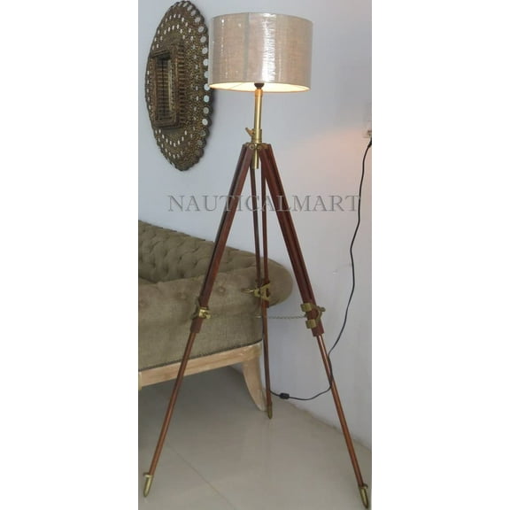 NauticalMart Nautica Classic Tripod Floor Lamp