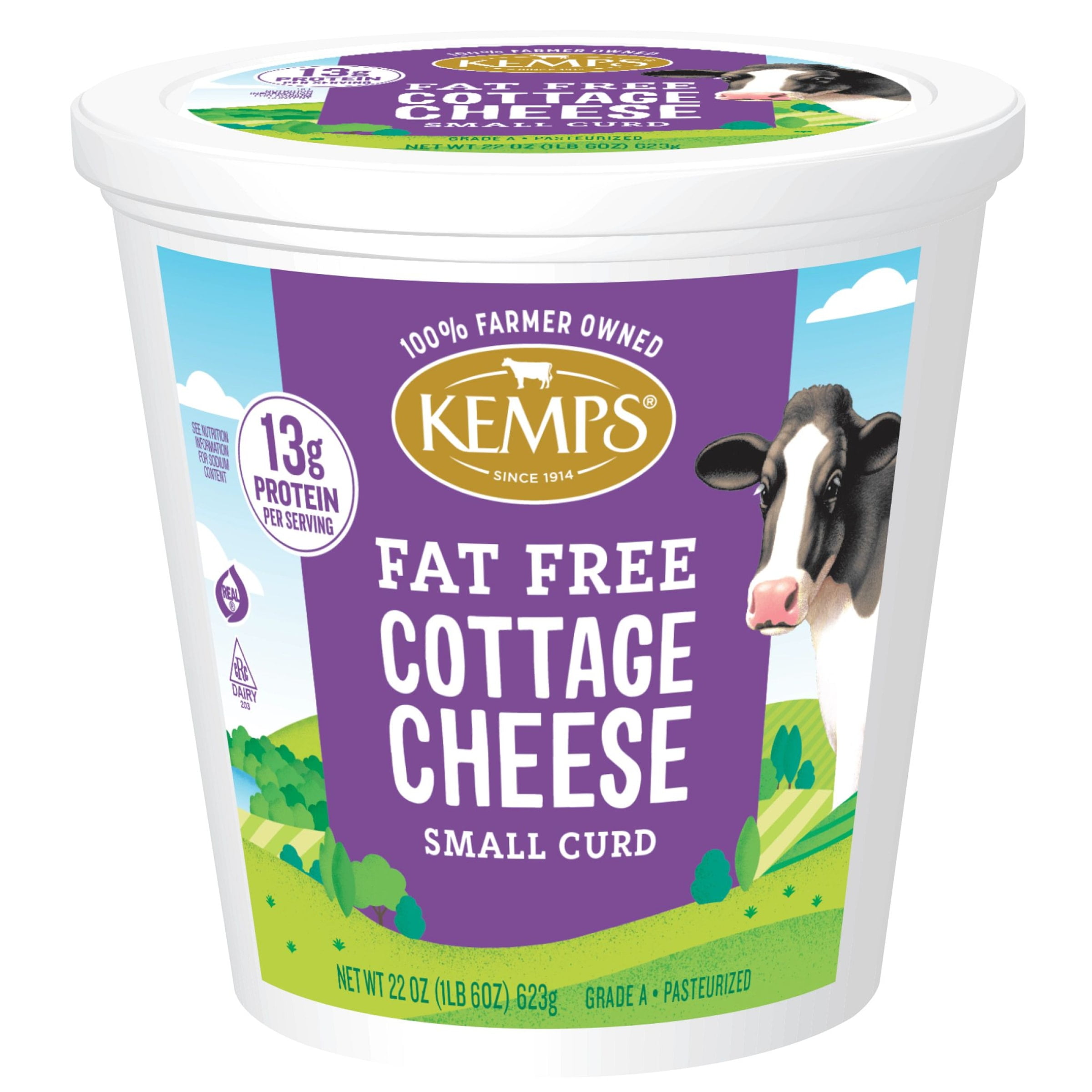 Kemps Fat Free Cottage Cheese 22 Oz