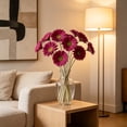 thumbnail image 5 of Artificial Gerbera Daisies Real Touch Faux Flower Bendable Stems Home Wedding Party Vase Decor Lifelike Floral Arrangement for Table Centerpiece Decoration Spring Summer Home Decor, 5 of 6
