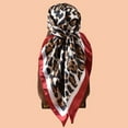 thumbnail image 6 of Classical Animal Print Square Scarf Lightweight Breathable Polyester Neckerchief Stylish Headwear Wrap 4 Color Available, 6 of 12
