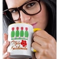 thumbnail image 2 of 3drose, Holiday Colored Pineapples and Hawaiian Mele Kalikimaka for Christmas, 11oz Two-tone Yellow Mug, 2 of 6