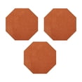thumbnail image 1 of Furnish My Place Modern Plush Solid Orange Color Rug - Pets and Kids Friendly Rug, Indoor/Outdoor Mat, Area Rugs Great for Kids, Pets, Event, Wedding, Living Room, Made in USA, 3' Octagon - Set of 3, 1 of 12