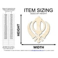 thumbnail image 2 of Unfinished Wood Khanda Sikhism Symbol Shape 18" / 1/8", 2 of 3