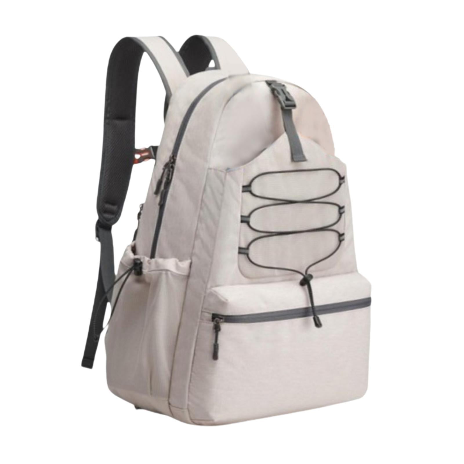 Baoblaze Tennis Bag Adjustable Strap Lightweight Large Capacity Pickleball Racket Bag Beige