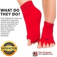 thumbnail image 2 of Chaussettes d'Alignement des Pieds Originales Rouges JEW um Femmes 7-9/hommes 5-8 Pieds Heureux (JEW um), 2 of 4