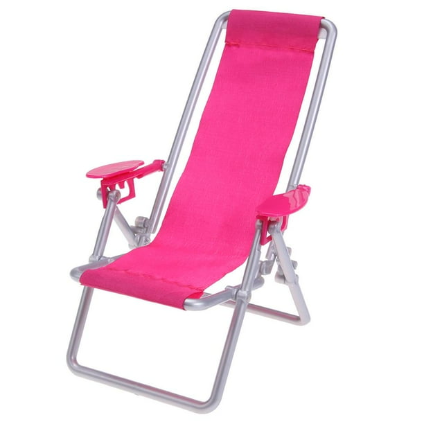 Tumbona plegable salón silla de playa muebles para niñas muñeca princesa juguete Hugtrwg Para estrenar