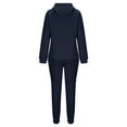 thumbnail image 5 of Yeaiivve Womens Lounge Sweatsuit Sets 2 Piece Fall Outfits Oversized Pullover Hoodie and Jogging Sweatpants Y2K Tracksuit Black S, 5 of 6