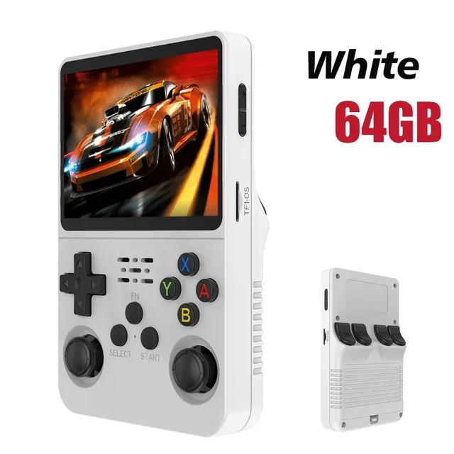 Consola de juegos portátil Retro Max 256G, sistema Linux, pantalla IPS de 3,5 pulgadas, reproductor de vídeo portátil de bolsillo, 2 joystick, 64G, 128G, juegos R36S
