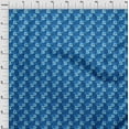 thumbnail image 4 of oneOone Viscose Chiffon Medium Blue Fabric Tropical Sewing Craft Projects Fabric Prints By Yard 42 Inch Wide, 4 of 5