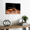 thumbnail image 3 of HFDF Bar Wall Art Whiskey Wall Decor Retro Cigar Wine Glass Pictures Liquor Still Life Canvas Prints Painting Rustic Alcohol Poster Modern for Pub Restaurant Kitchen Decoration 10x8inch Framed, 3 of 6
