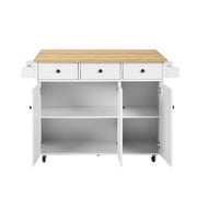 Homy Casa 56 Rolling Garage Storage Cabinet with Drawers, Doors & Wood Top, Mobile Tool Organizer Workbench