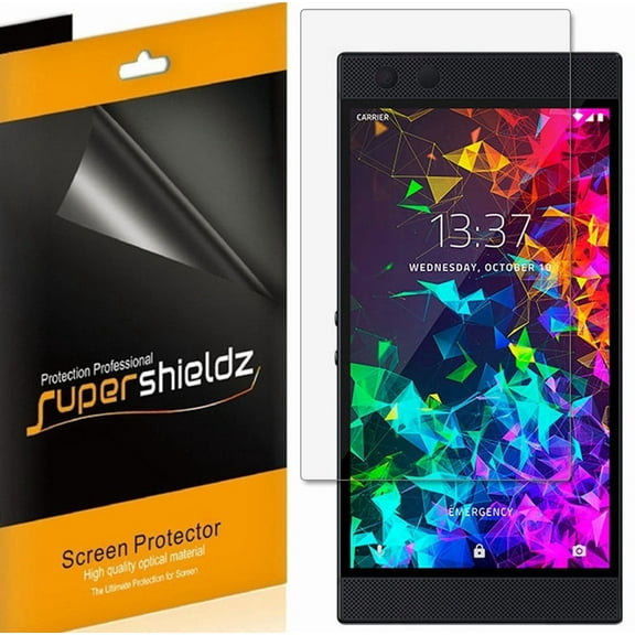 [6-Pack] Supershieldz for Razer Phone 2 Screen Protector, Anti-Bubble High Definition (HD) Clear Shield