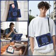thumbnail image 4 of Funda para iPad de 9ª, 8ª y 7ª generación de 10,2 pulgadas con protector de pantalla, color azul mar, 4 of 7