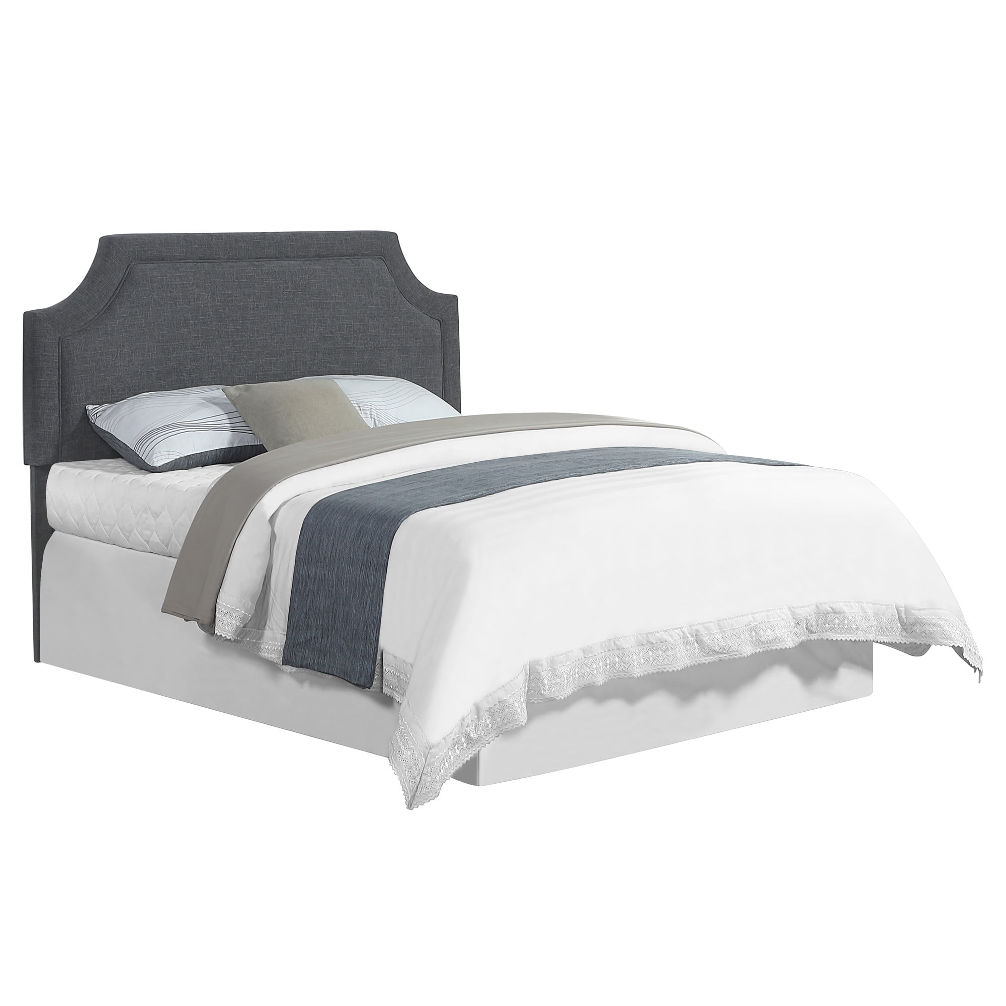 Steve Silver Elena Upholstered Dark Gray Queen/Full Headboard