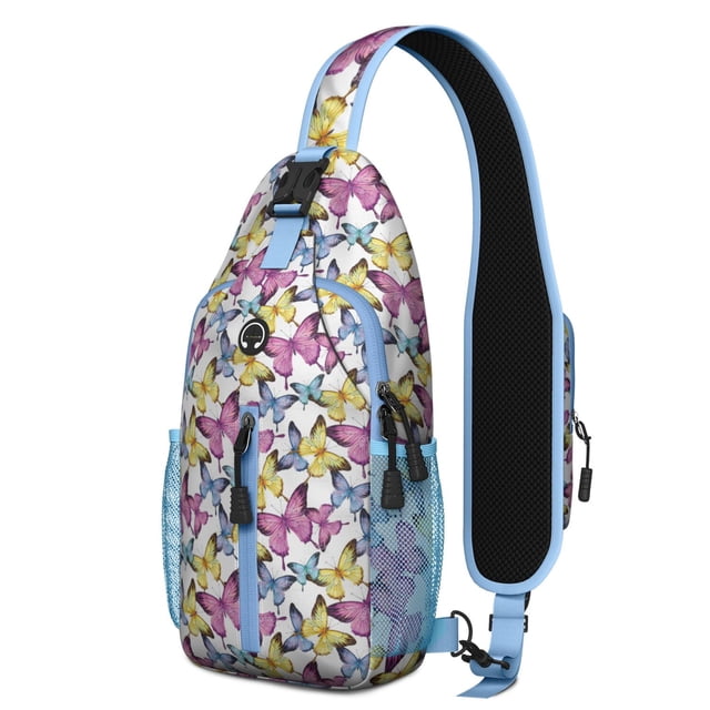 Geometric dog pattern Abstract dog art Minimalist dog design Print Crossbody Daypack Travel Daypack, Adjustable Shoulder Strap, Lightweight and Durable, Fashionable appearance, Ideal for outdoor activ