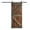 Dark Walnut/Aged Barrel, variant on Coast Sequoia 36 in x 84 in K Style Finished Muti-Color Knotty Pine Wood Sliding Barn Door With Hardware Kit (Dark Walnut/Aged Barrel)