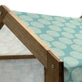 thumbnail image 4 of Floral Pet House, Abstract Motifs Inspired by Rural Woodland Nature Modern Foliage Design, Outdoor & Indoor Portable Dog Kennel with Pillow and Cover, 5 Sizes, Turquoise and Cream, by Ambesonne, 4 of 4