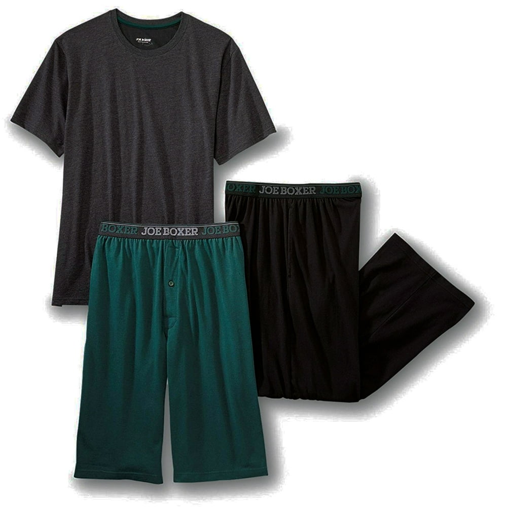 Joe Boxer Joe Boxer 3Pc Mens Gray Sleep Pajama Set