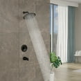 thumbnail image 2 of Shower Faucet Set with Tub Spout,Dual Function Shower Trim Kit(Rough-in Valve Included) with 10 Inch Shower Head,Black Rain Mixer Shower System Wall Mounted Rainfall Shower Combo Set, 2 of 8