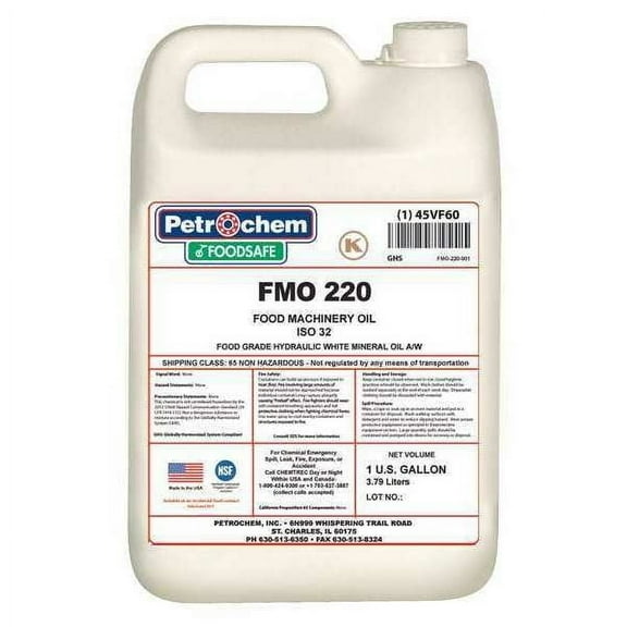 Petrochem 1 gal Jug, Hydraulic Oil, 220 ISO Viscosity, 50 SAE FMO 220-001