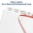 thumbnail image 3 of Avery 16-Tab Binder Dividers, Easy Print & Apply Clear Label Strip, Index Maker, White Tabs, 1 Set (13150), 3 of 7