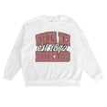 thumbnail image 5 of Women's Gameday Couture White Virginia Tech Hokies Oversized Faded Formation Premium Fleece Sweatshirt, 5 of 5