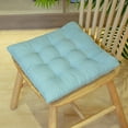 thumbnail image 1 of Nvzi Cojín de asiento para jardín, patio, hogar, cocina, oficina, grueso y cómodo, azul agua, 16 x 16 pulgadas, 1 of 5