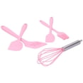 thumbnail image 6 of Cooking Spatula Set Silicone Baking Scraper Heat Resistant Egg Beater Kitchen Utensil(Pink ), 6 of 8