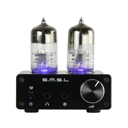 SMSL T2 Vacuum Tube Mini Audio HiFi Stereo Headphone Amplifier w/ Tube (Best Tube Headphone Amplifier)