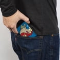 thumbnail image 5 of Nickelodeon Wallet, Bifold, The Ren and Stimpy Show Ren and Stimpy Behind Pose Blue, Vegan Leather, 5 of 8