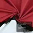 thumbnail image 2 of Ikfashoni Red Geometric Shower Curtain, 13pc Waterproof Fabric Bathroom Curtain, 72"X72", 2 of 8