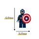 thumbnail image 3 of Figuras de Marvel para niños, 24 piezas, Calendario de Adviento, Spiderman, Iron Man, Hulk, Capitán América, PVC, bloques de construcción, minifiguras, modelos, regalo, 3 of 5