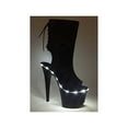 thumbnail image 2 of 709-GEORGETTE ,7" Heel Ankle Boots With LED Platform, 2 of 2